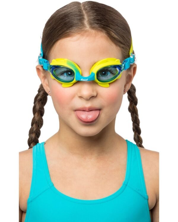 Gafas de Natación Cressi Seahorse Verde/Azure | Seguras y Cómodas para Niños de 4 a 8 Años - Image 2